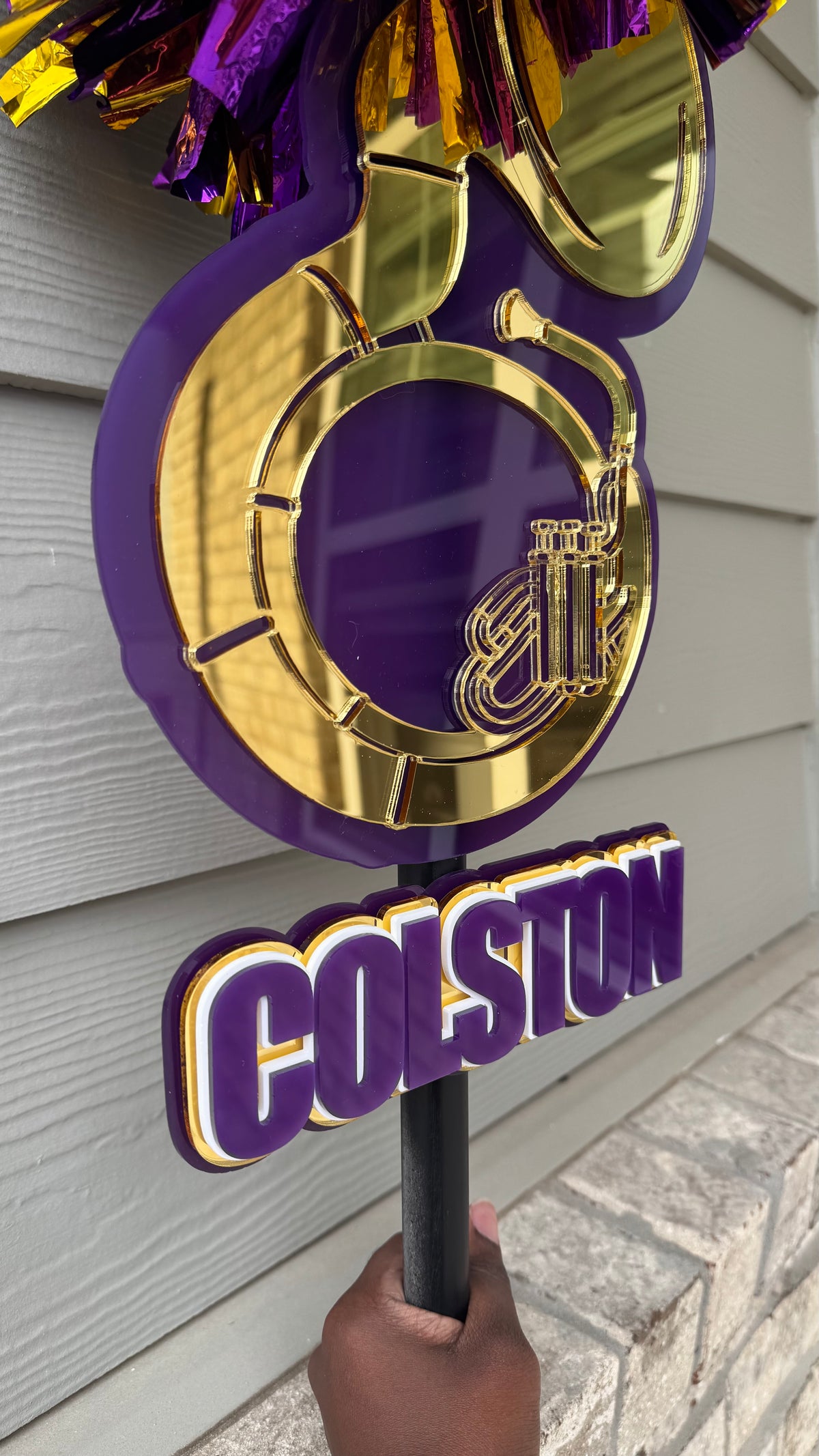 Personalized Marching Band Cheer Stick