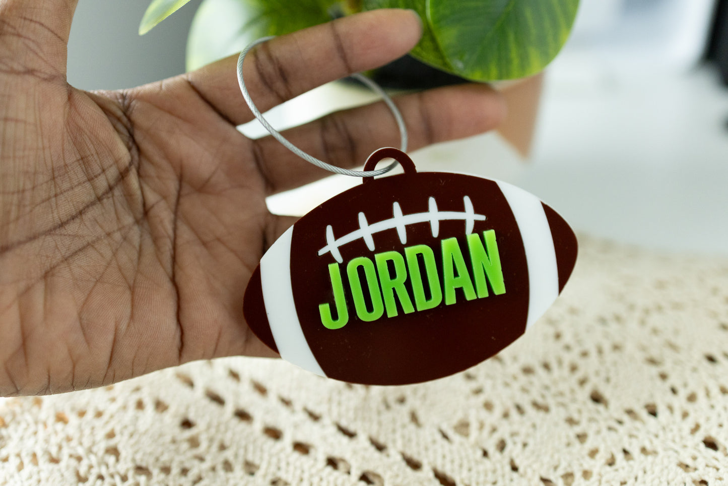 Football Bag Tag