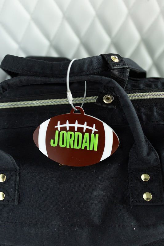 Football Bag Tag
