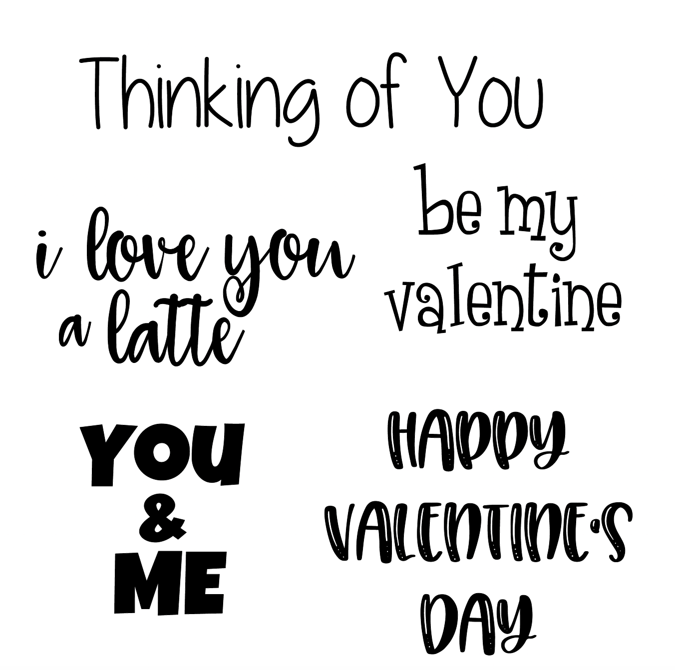 Valentine's Font Sheet